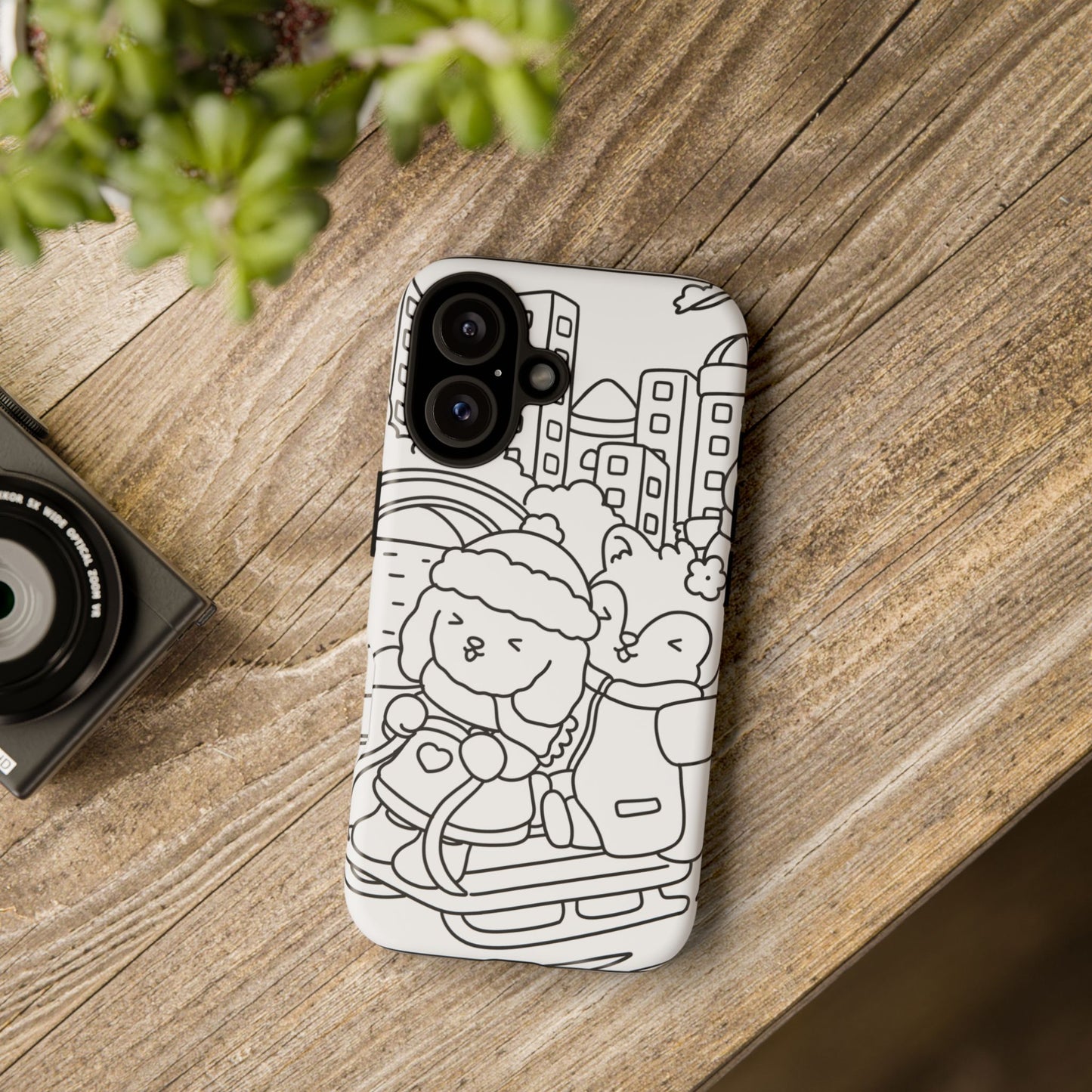 Cozy New York Phone Case - Central Park snow adventure