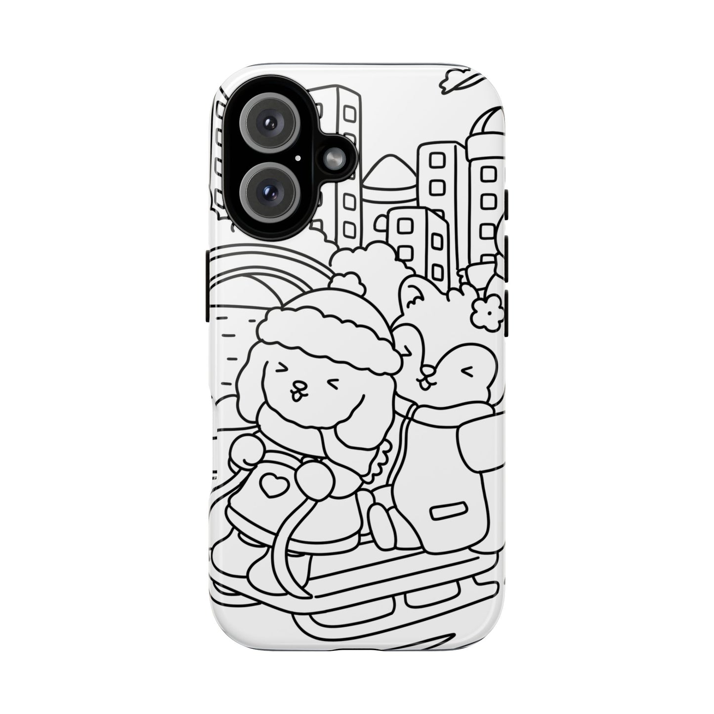 Cozy New York Phone Case - Central Park snow adventure